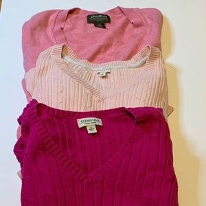 3 Size medium sweater lot.